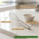 Batedor De Ovos Fouet 30cm Aço Inox Cozinha Resistente Culinária Profissional Receitas Bolo Torta Elite