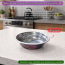 Bacia De Aço Inox 13cm Resistente Profissional Tigela Cozinha Culinária Salada Alimentos Elite