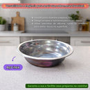 Bacia De Aço Inox 15cm Resistente Cozinha Culinária Profissional Salada Frutas Alimentos Elite