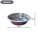 Bacia De Aço Inox 15cm Resistente Cozinha Culinária Profissional Salada Frutas Alimentos Elite