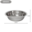 Bacia De Aço Inox Funda 21cm Resistente Profissional Cozinha Culinária Salada Verdura Alimentos Elite