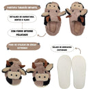 Pantufa Chinelo Vaquinha Boiadeira Vaquejada Inverno Menino Menina Frio Presente Megalomania