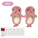 Pantufa Tubarão Baby Shark Infantil Menina Solado Borracha Inverno Frio Rosa Megalomania