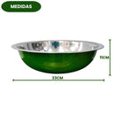 Bacia De Inox 33cm Resistente Profissional Cozinha Culinária Saladas Massas Preparo Elite