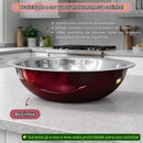 Bacia De Inox 33cm Resistente Profissional Cozinha Culinária Saladas Massas Preparo Elite