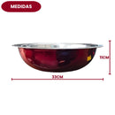 Bacia De Inox 33cm Resistente Profissional Cozinha Culinária Saladas Massas Preparo Elite