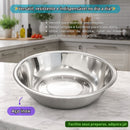 Bacia De Inox 36cm Profissional Resistente Culinária Cozinha Massas Saladas Legumes Verduras Restaurantes Elite