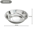 Bacia De Inox 36cm Profissional Resistente Culinária Cozinha Massas Saladas Legumes Verduras Restaurantes Elite