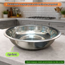 Bacia De Inox 47cm Grande Resistente Profissional Cozinha Culinária Massas Restaurantes Elite
