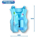 Colete Infantil inflável Piscina Natação Mergulho Menina Menino Verão Sol Tamanho M 50cmx43cm Megalomania
