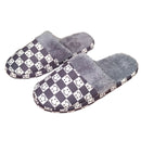 Pantufa Chinelo Cinza Quarto Adulto Inverno Frio Xadrez Presente Megalomania