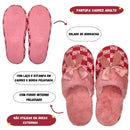 Pantufa Peluciada Quarto Chinelo Adulto Feminino Inverno Vinho Presente Namorados Megalomania