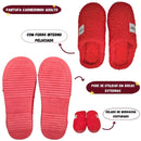 Pantufa Inverno Chinelo de Quarto Feminina Forrada Solado Borracha Costurada Unissex Megalomania