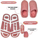 Pantufa Chinelo Inverno Carneirinho Peluciada Adulto Fofinha Feminina Presente Megalomania