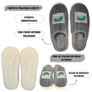 Pantufa Chinelo Grafite Masculino Solado Borracha Reforçado Adulto Unissex Megalomania