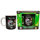Caneca Porcelana Rick And Morty Caveira Adult Swim Cartoon Network 330ml Café Chá Presente Geek Amigos