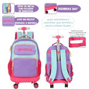 Mochila de Carrinho UP4YOU 360° Juvenil Escolar Meninas Volta às Aulas Rodinhas Alça Notebook Espaçosa