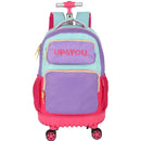 Mochila de Carrinho UP4YOU 360° Juvenil Escolar Meninas Volta às Aulas Rodinhas Alça Notebook Espaçosa