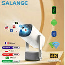 Projetor Salange 4K K2 Smart Android 11.0 c Bateria Embutida Alto-falante Bluetooth Wi-Fi Foco Automático Correção Keystone Estilo Livre Samsung iPhone Android Celular Projetor de Filmes ao Ar Livre Acessório Aliexpress