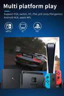 Controle Console PS3, PS4, PS5, Switch, Android e PC Game Jogos Sem Fio BT Top Gamepad com Luz RGB Touchpad Suporte de Chave Traseira Joystick 3D Presente Criança Gamer Aliexpress