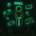 Adesivo de Parede Gamer Punho Cósmico do Jogo do Céu Estrelado Adesivo Decorativo Brilhante no Escuro Sala Gamer Quarto de Jogos - Megalomania