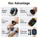 Relógio Inteligente Smartwatch Xiaomi Full Touch Screen Esportivo e Fitness para Homens e Mulheres BT Call Relógio de Pulso Digital Novo para 2024 Acessório Aliexpress