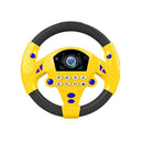 Brinquedo Volante de Simulação Infantil 360° Brinquedo de Educação Infantil com Luz e Som, Simulador de Máquina de Direção com Rotação para Crianças Acessório - Megalonania