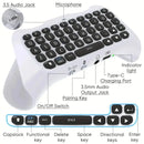 Teclado para Controle Sem Fio para PS5 Mini Gamepad Portátil com Alto-Falante Embutido Jack de Áudio 3.5mm e Conectividade 3.0 Acessório Gamer Presente Criança Aliexpress