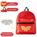 Mini Mochila Escolar Mulher Maravilha Dc Comics Super Heroi Grils Passeio Ponto Criativo