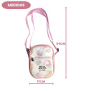 Bolsa Shoulder Bag Transversal Feminina Frase Novo Dia Mesma Meta Ser Feliz Menina Mulher Passeio
