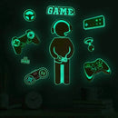 Adesivo de Parede Gamer Punho Cósmico do Jogo do Céu Estrelado Adesivo Decorativo Brilhante no Escuro Sala Gamer Quarto de Jogos - Megalomania