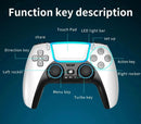 Controle Console PS3, PS4, PS5, Switch, Android e PC Game Jogos Sem Fio BT Top Gamepad com Luz RGB Touchpad Suporte de Chave Traseira Joystick 3D Presente Criança Gamer Aliexpress