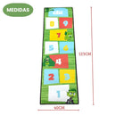 Tapete Capacho Grande Amarelinha Tenn Titans Go Infantil Brincar Divertido Tématico Decorativo