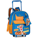 Mochila de Carrinho Tigrão Rodinhas Disney Infantil Menino Volta as Aulas Escolar Viagem Passeio