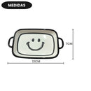 Travessa de Cerâmica Smile Resistente Elegante Presente Duravel Mesa Posta Sofisticado Forno Jantar