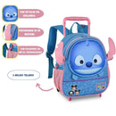Mochila De Carrinho Stitch Tsum Tsum Feminino Meninas Infantil Escolar Original Disney Volta as Aulas
