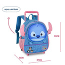 Mochila De Carrinho Stitch Tsum Tsum Feminino Meninas Infantil Escolar Original Disney Volta as Aulas