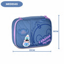 Kit Mochila De Costas e Estojo Box Lilo Stitch Tsum Tsum Disney  Infantil Escolar Menina Volta As Aulas