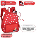 Mochila de Costas Escolar Minnie Tsum Tsum Infantil Disney Menina Viagem Passeio Volta as Aulas Clio