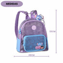 Mochila de Costas Stitch Disney PVC Infantil Escolar Menina Volta as Aulas Espaçosa Resistente Clio