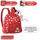 Mochila de Costas PVC Minnie Tsum Tsum Disney Escolar Infantil Menina Volta as Aulas Passeio Viagem