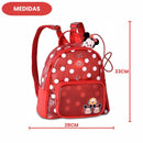 Mochila de Costas PVC Minnie Tsum Tsum Disney Escolar Infantil Menina Volta as Aulas Passeio Viagem