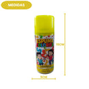 Espuma Colorida Spray Amarelo Criança Festa Carnaval Colorida Neve Artificial Bloquinho Axe Diversão Brincadeira 150ml