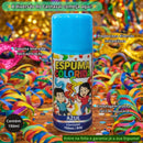 Espuma Colorida Spray Azul Criança Festa Carnaval Colorida Neve Artificial Bloquinho Axe Diversão Brincadeira 150ml