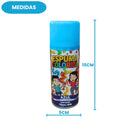 Espuma Colorida Spray Azul Criança Festa Carnaval Colorida Neve Artificial Bloquinho Axe Diversão Brincadeira 150ml
