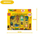 Kit 8 Unidades Bonecos Brainrot Criança Diversão Meme Tiktok Brinquedo Tralalero Tralala Coleção Família