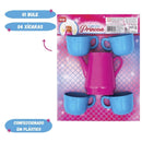 Brinquedo Infantil Hora do Chá Rosa Xícaras Jarro Menina Princesa Brincadeira