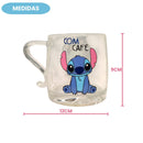 Caneca de Vidro Stitch 345ml Resistente e Perfeita para Presentear Megalomania