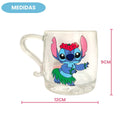 Caneca de Vidro Stitch 345ml Resistente e Perfeita para Presentear Megalomania