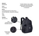 Kit Mochila Costas Rebecca Bonbon Preto Estojo Box Juvenil Escolar Meninas Chaveiro Pompom Clio Megalomania